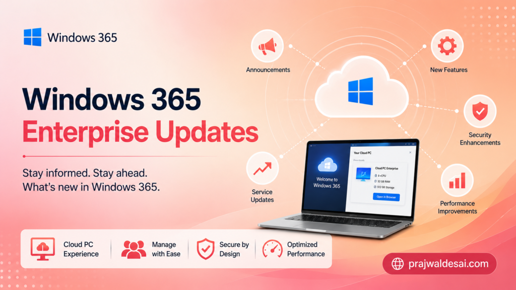 Windows 365 Enterprise Updates New Features